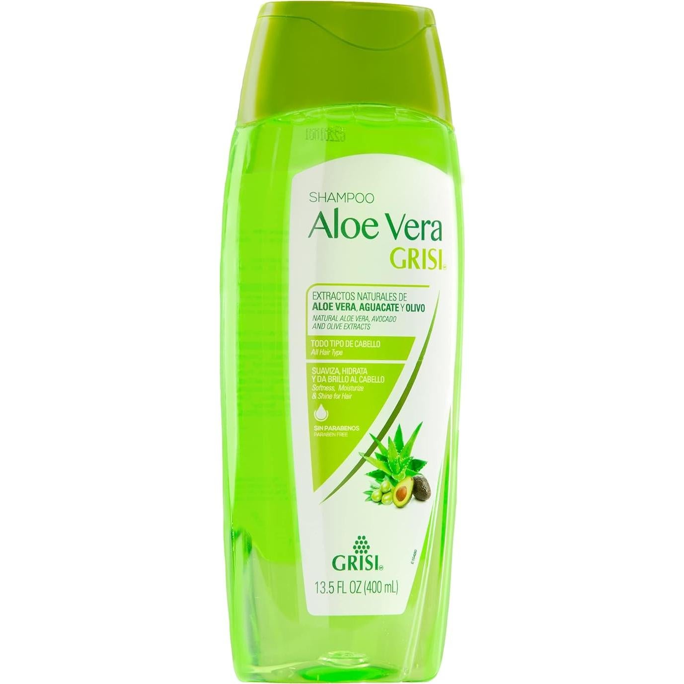 Champú Grisi Aloe Vera Hidratante 2x400ml Libre de Parabenos