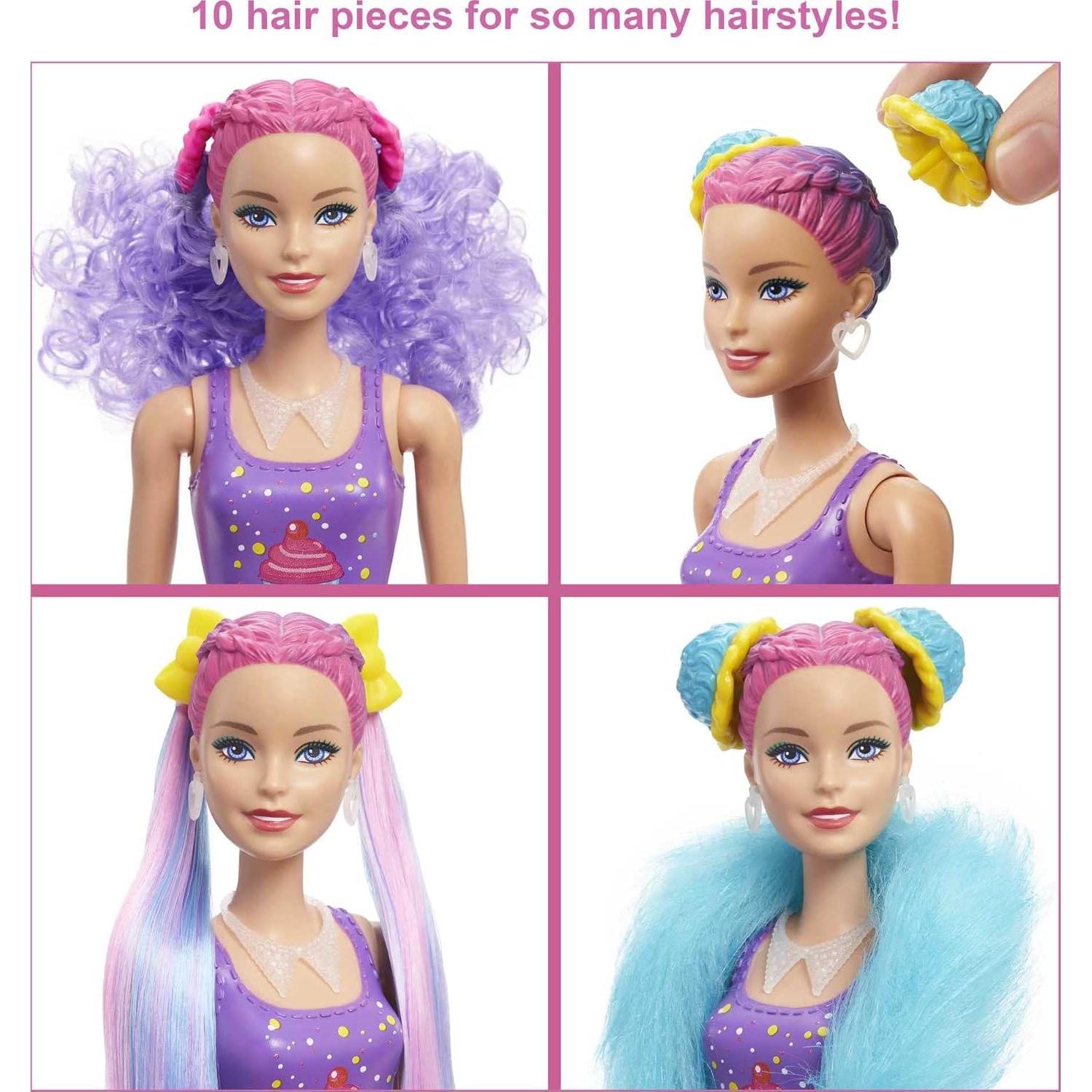 Barbie Color Reveal Glitter! Muñeca Intercambio de Cabello 25 Sorpresas