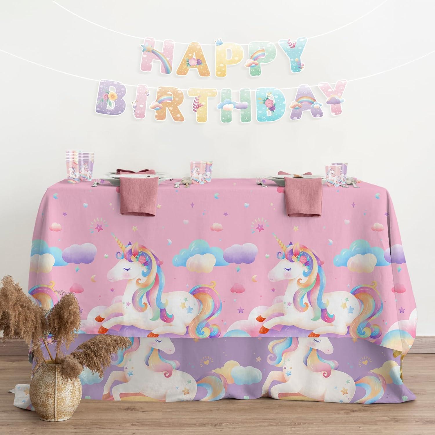 Kit de Fiesta de Cumpleaños Unicornio Gatherfun para 24 Invitados
