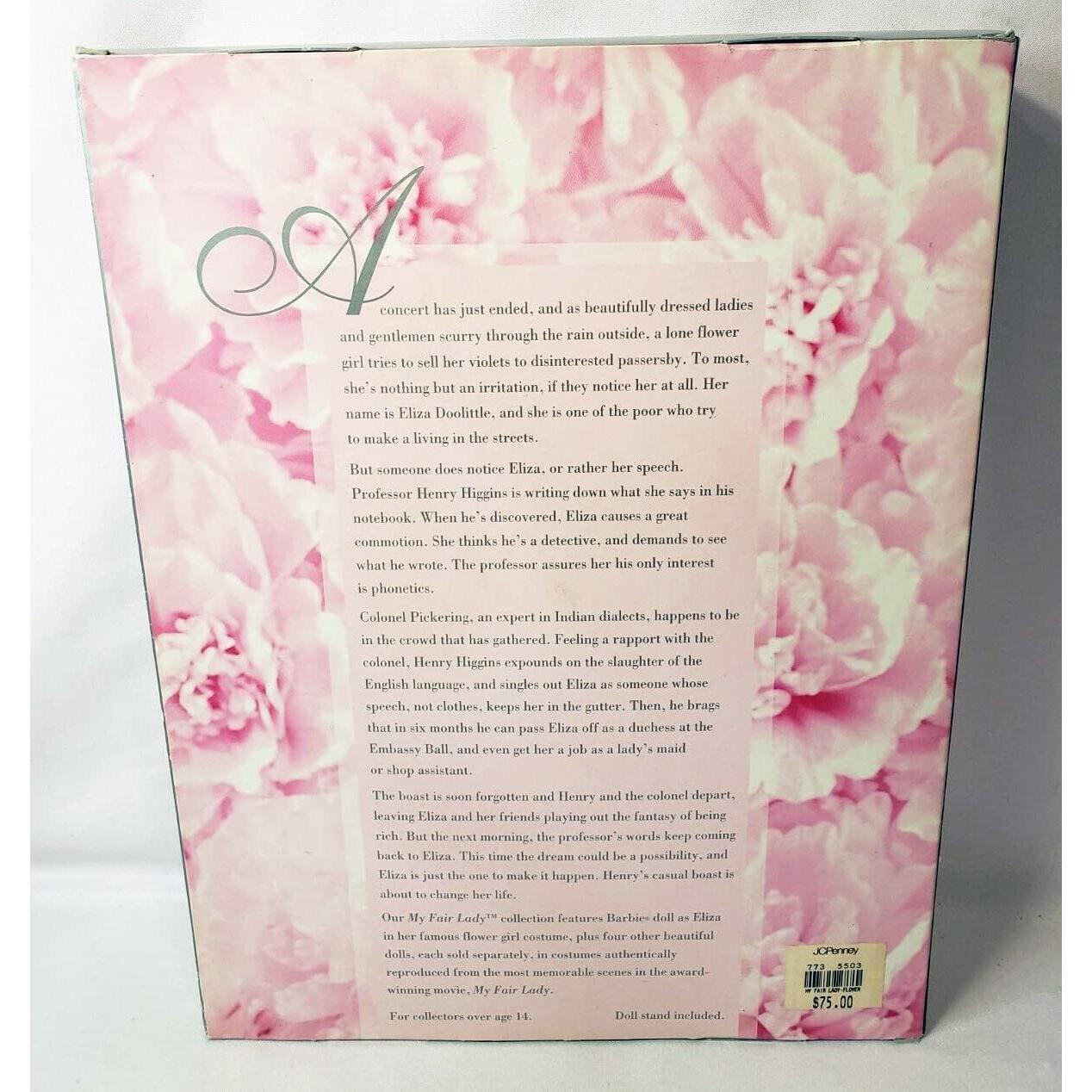 Muñeca Barbie Eliza Doolittle Mi Bella Dama 35.1x8.1 cm