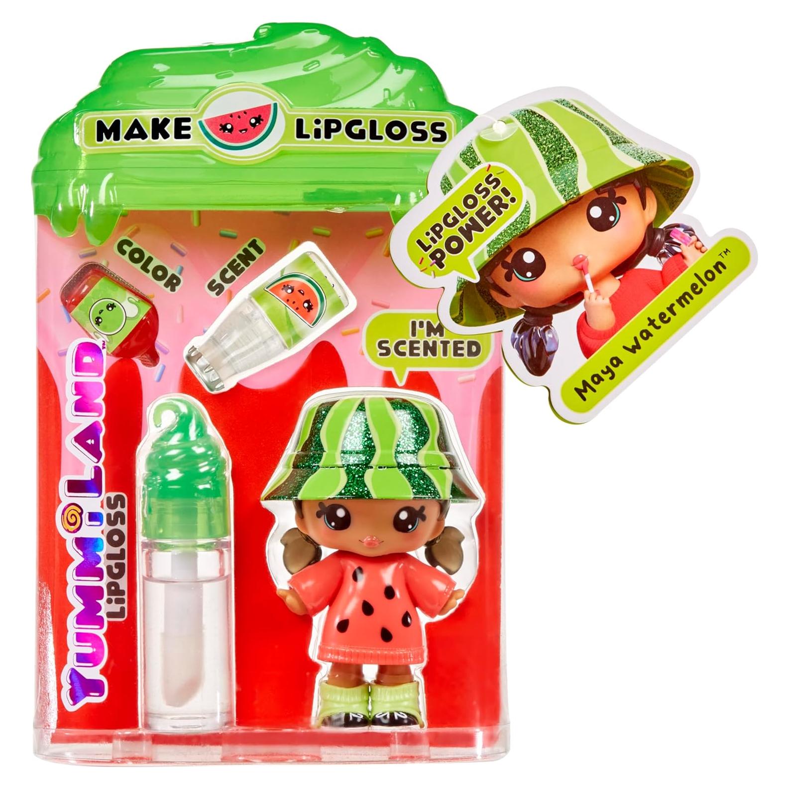 Yummiland Kit de Brillo Labial DIY - Muñeca Maya Sandía