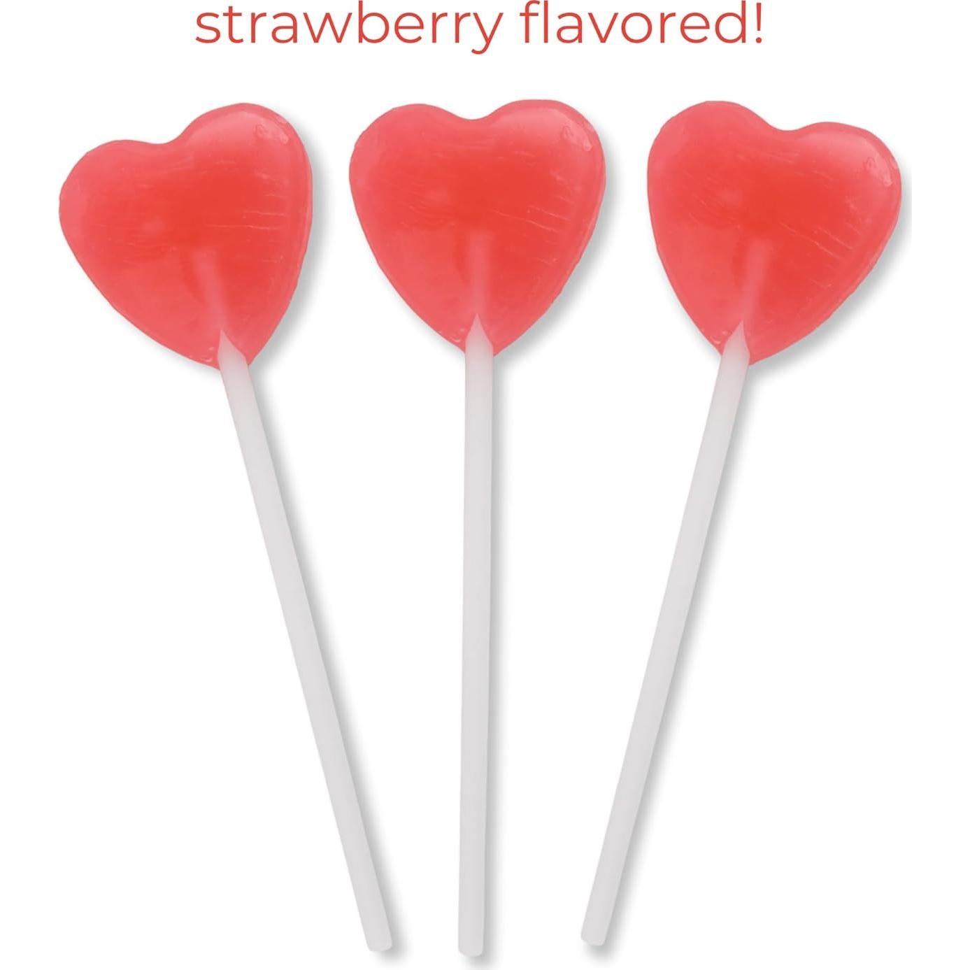 Kit de Lollipops de San Valentín Barbie - 12 Corazones Sabor Fresa