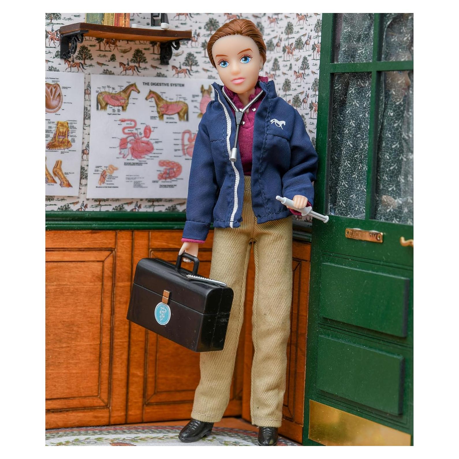 Muñeca Veterinaria Riley Breyer con Kit Veterinario 29.2 cm