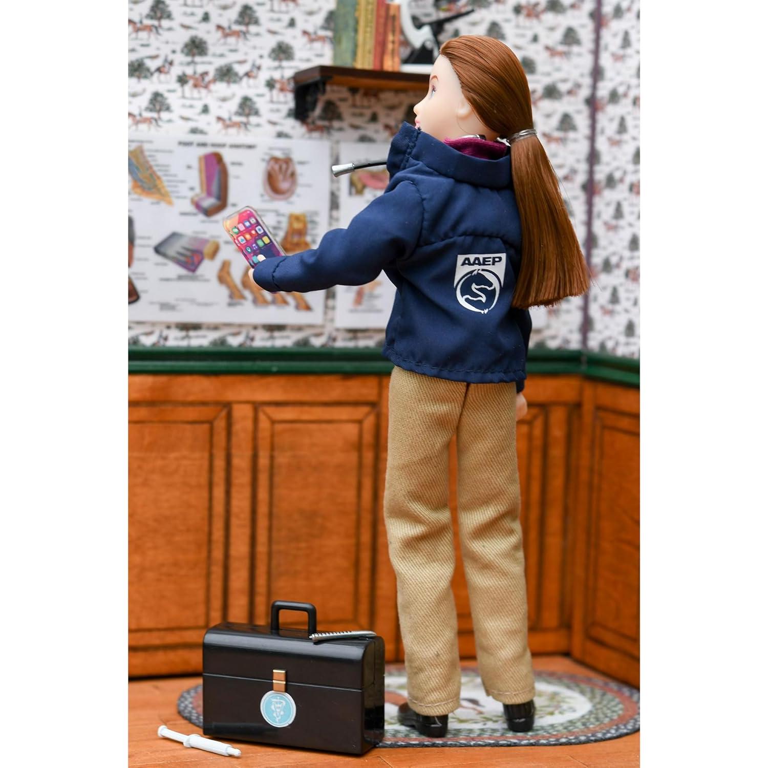 Muñeca Veterinaria Riley Breyer con Kit Veterinario 29.2 cm