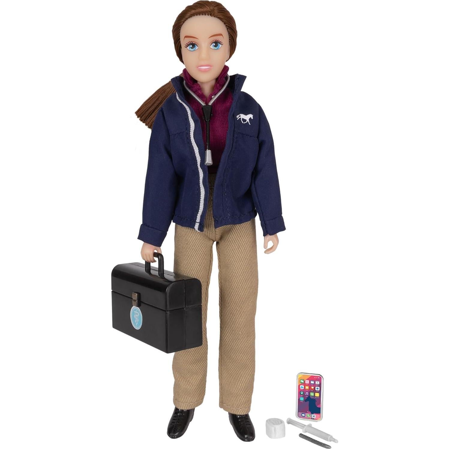 Muñeca Veterinaria Riley Breyer con Kit Veterinario 29.2 cm