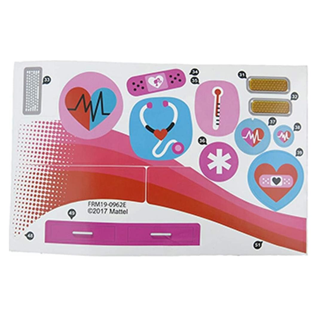 Etiquetas de Repuesto para Juego de Muñeca Barbie FRM19