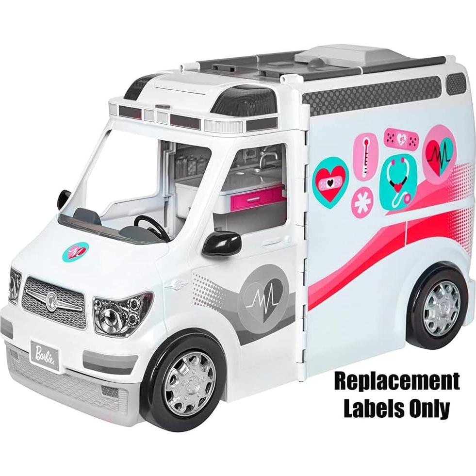 Etiquetas de Repuesto para Juego de Muñeca Barbie FRM19