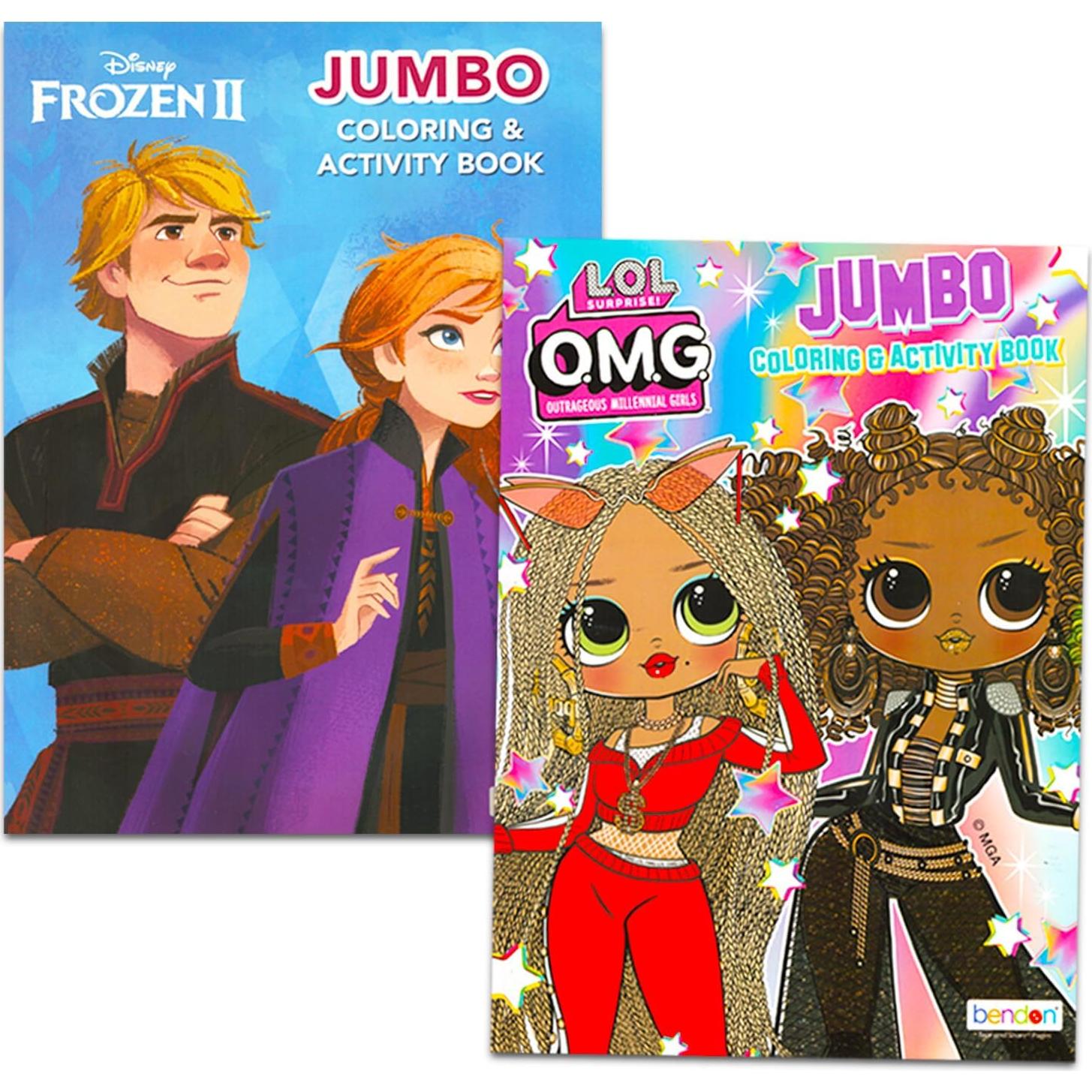 Paquete de 12 Libros para Colorear Disney para Niñas 3-8 Años