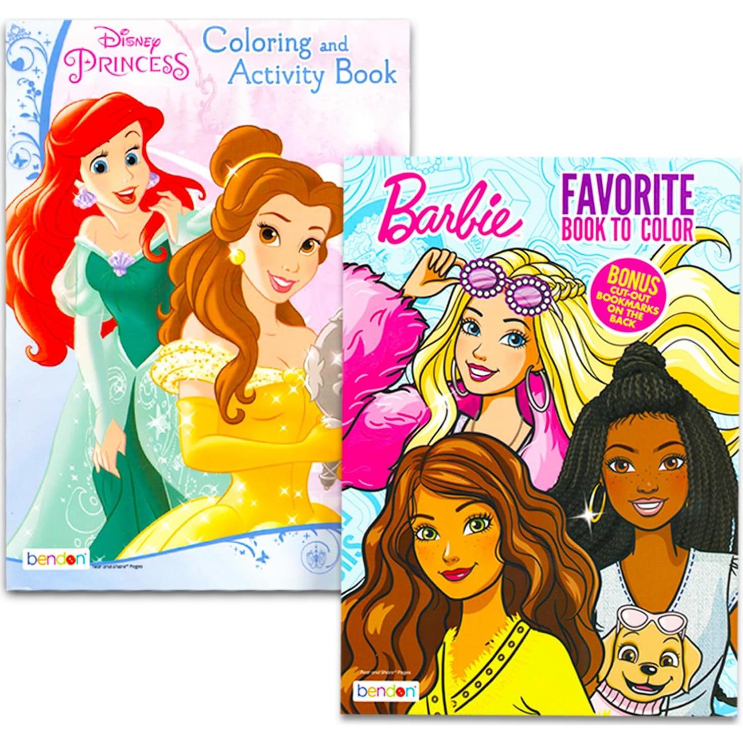 Paquete de 12 Libros para Colorear Disney para Niñas 3-8 Años