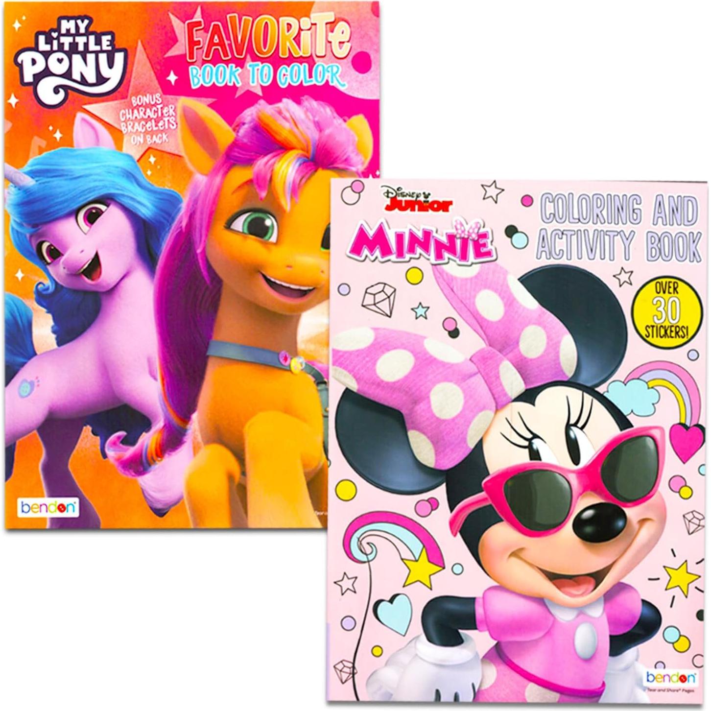 Paquete de 12 Libros para Colorear Disney para Niñas 3-8 Años