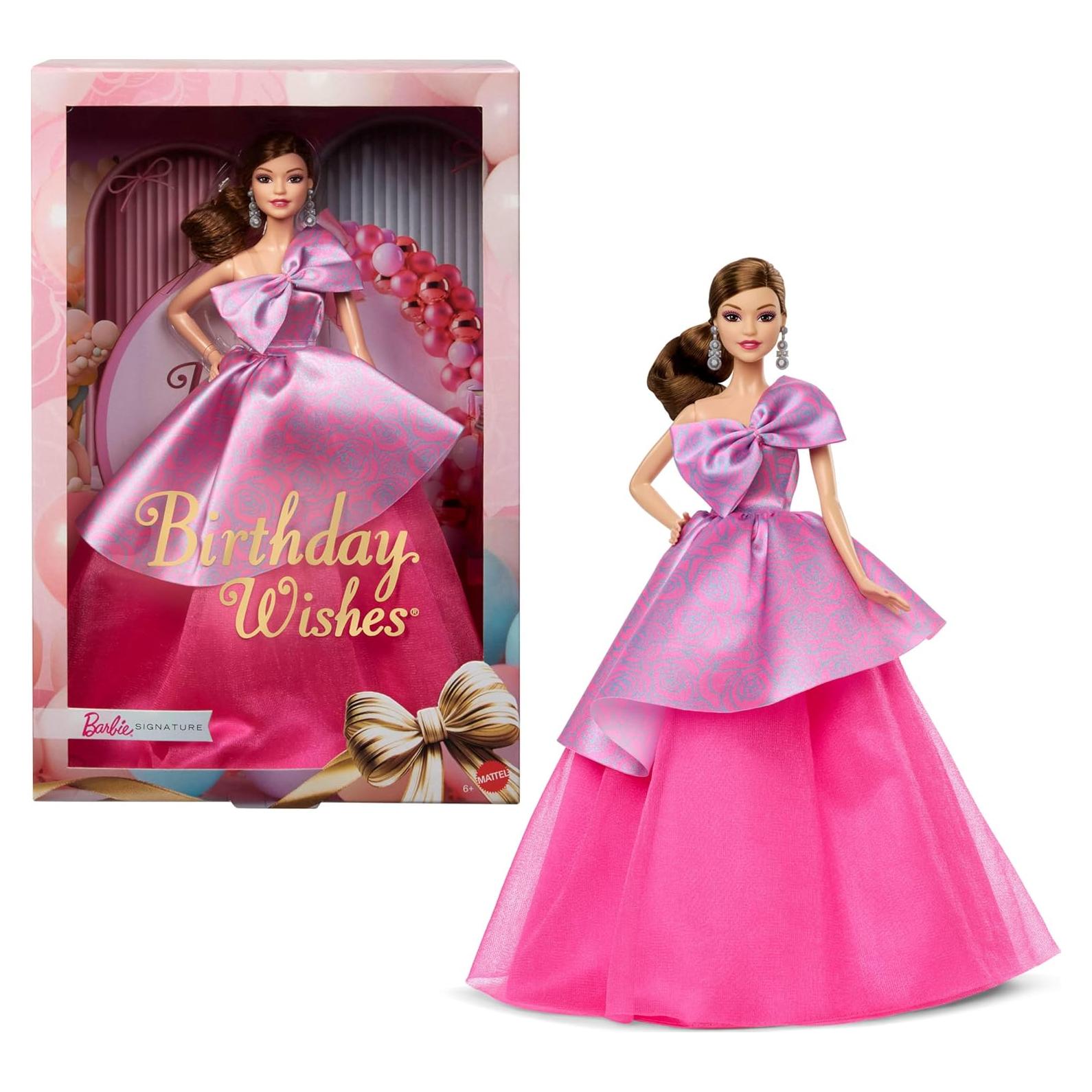 Barbie Muñeca Deseos de Cumpleaños Mattel 33 cm Rosa