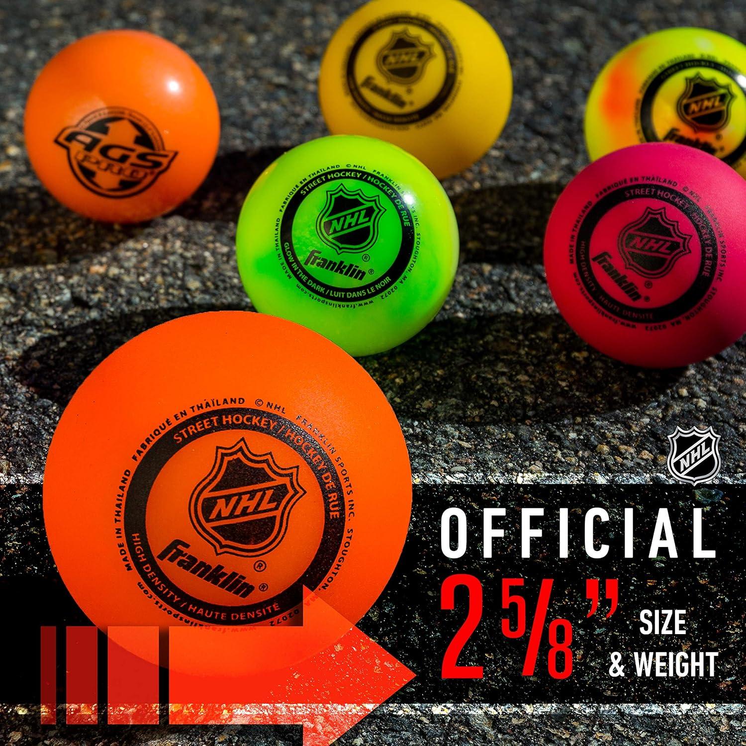 Pelotas de Hockey Callejero Franklin Sports NHL - Bolsa de 3