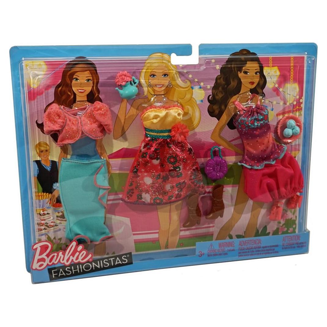 Conjunto de Ropa para Muñecos Ken y Barbie Mattel N8322 - 4 Atuendos