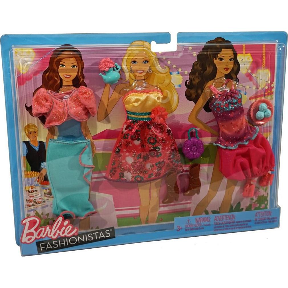 Conjunto de Ropa para Muñecos Ken y Barbie Mattel N8322 - 4 Atuendos