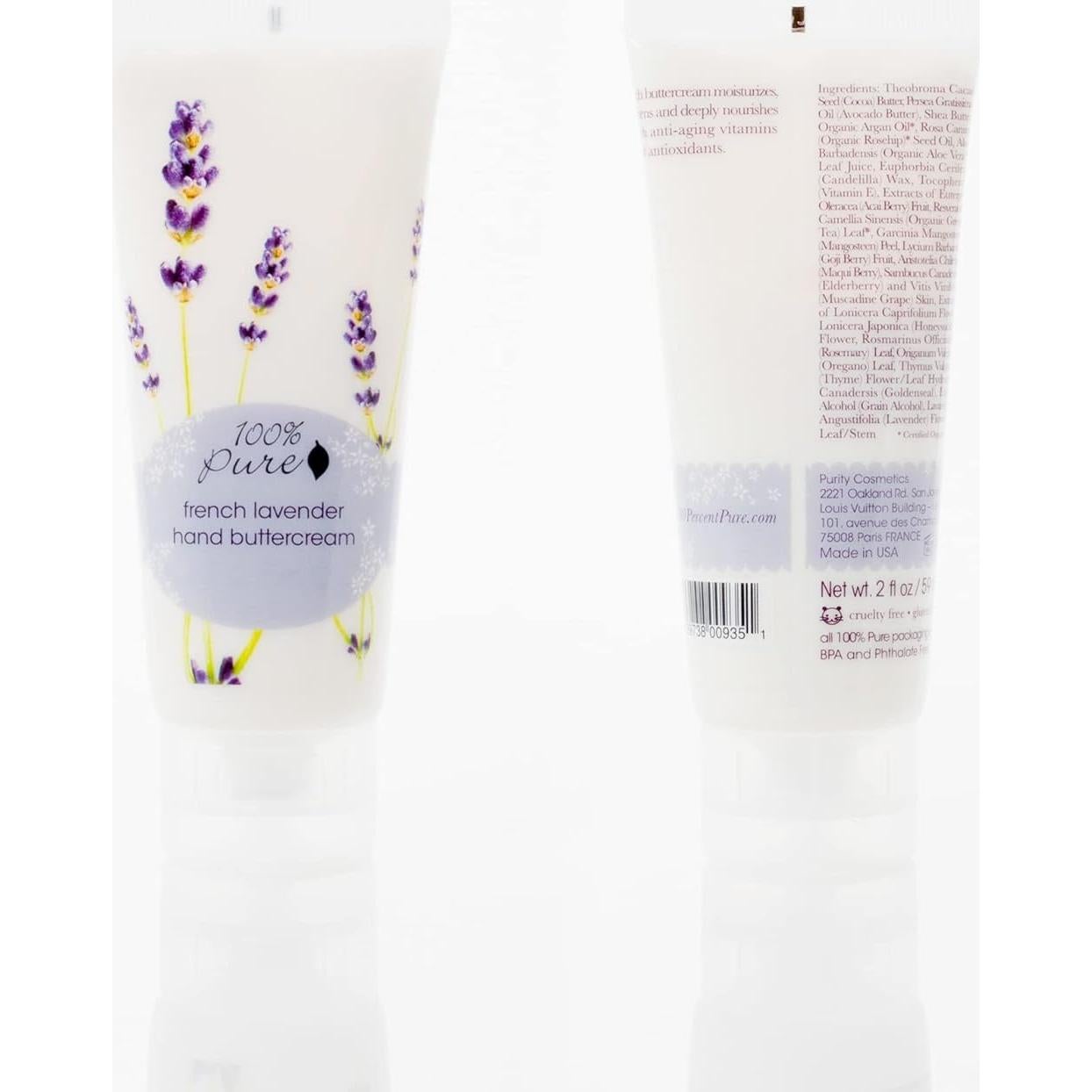 Crema de Manos Hidratante 100% Puro Lavanda Francesa 59ml