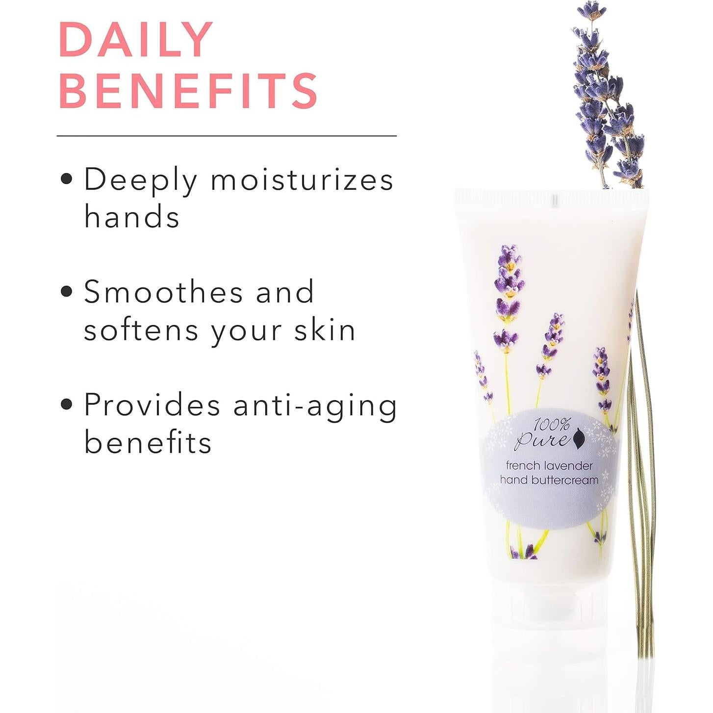 Crema de Manos Hidratante 100% Puro Lavanda Francesa 59ml