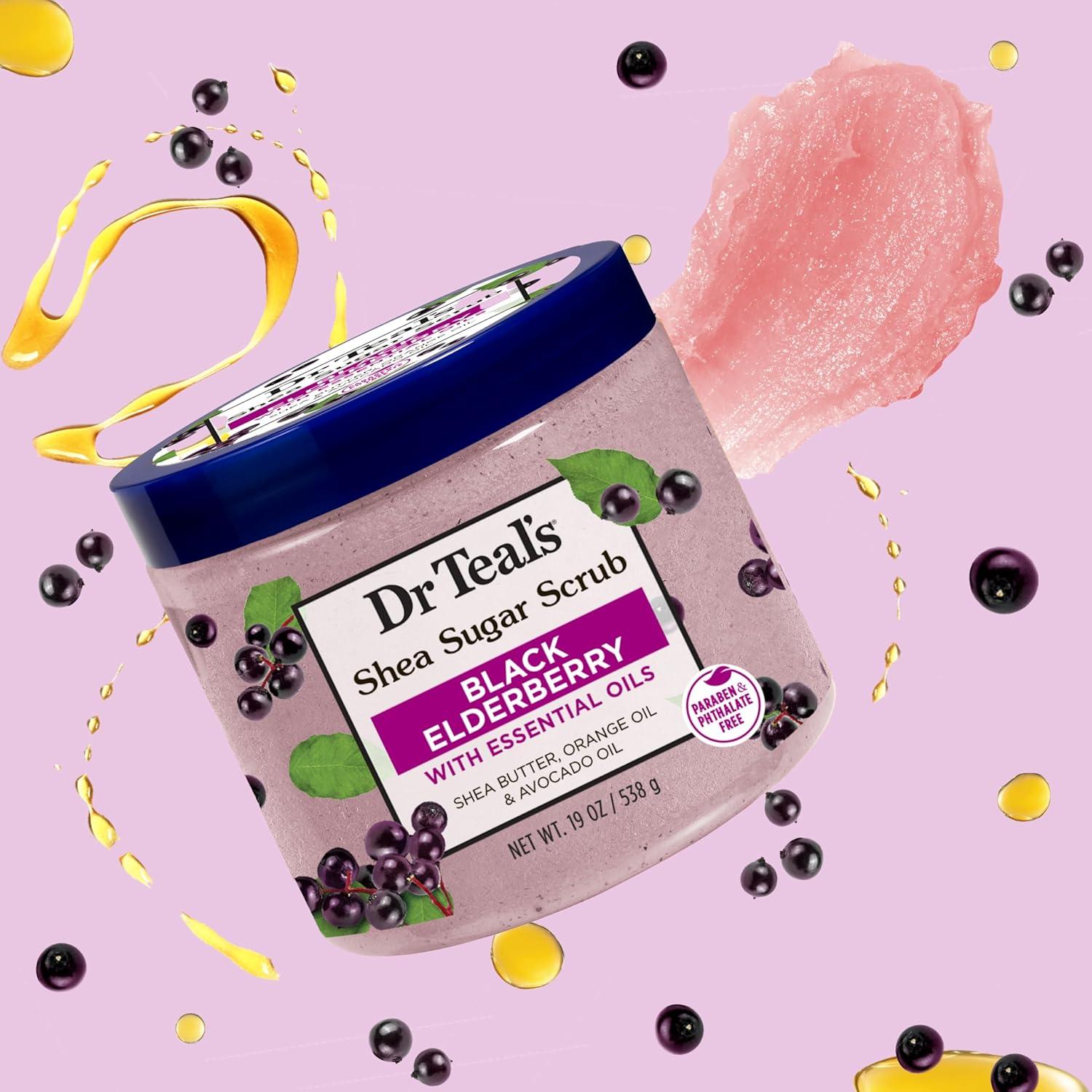 Exfoliante Corporal Dr Teal's Azúcar de Karité 539g x3