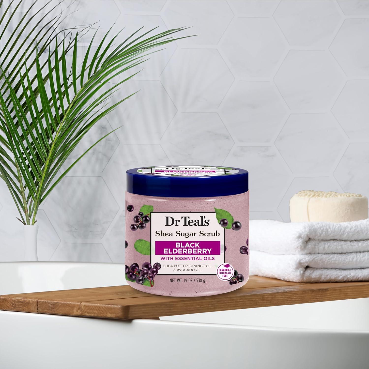 Exfoliante Corporal Dr Teal's Azúcar de Karité 539g x3