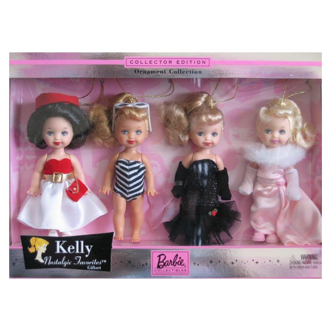 Colección de Adornos Barbie Giftset Mattel 2003 - 4 Muñecas Kelly