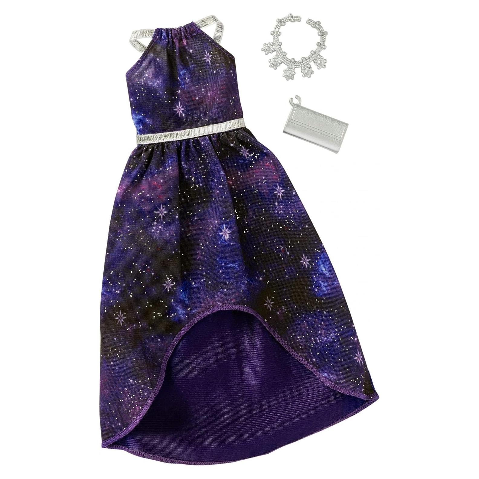 Conjunto de Moda Barbie Estampado Negro con Accesorios