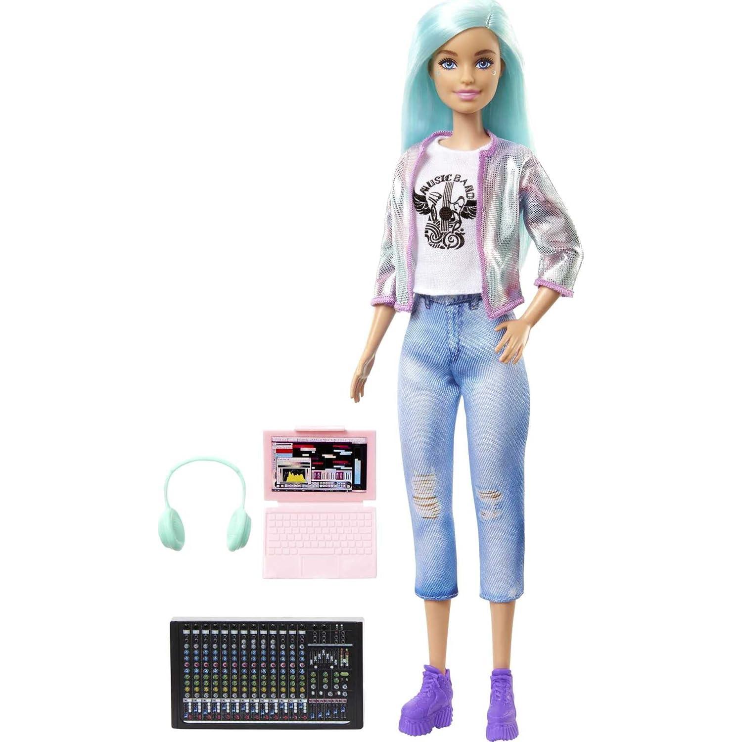 Muñeca Productora de Música Barbie Mattel 30.48 cm con Accesorios