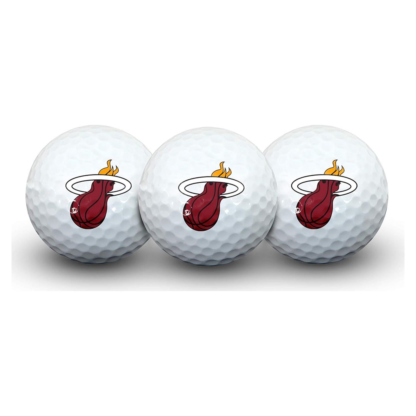 Paquete de 3 pelotas de golf Team Effort Miami Heat