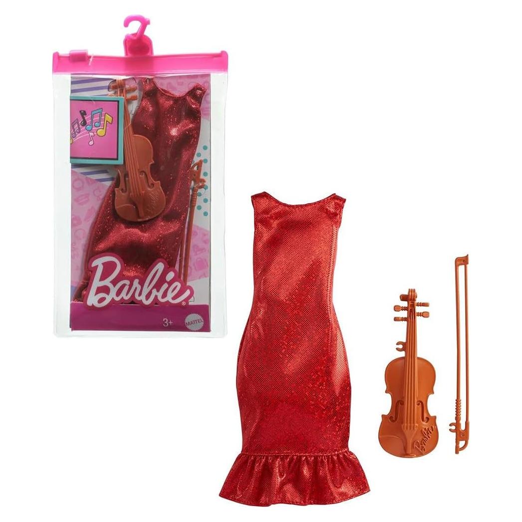 Conjunto de Ropa de Muñeca Barbie Violinista con Accesorios