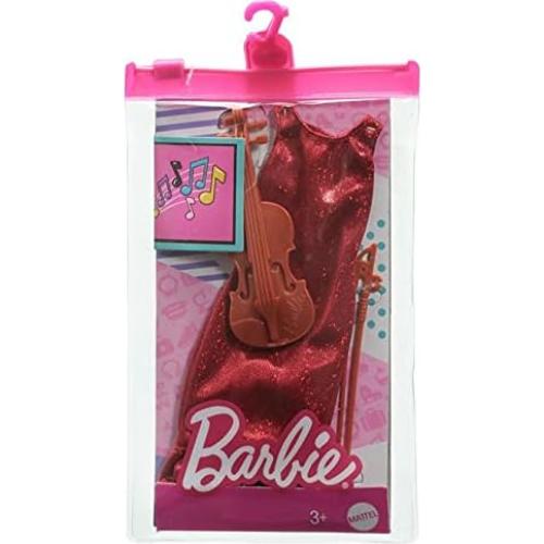 Conjunto de Ropa de Muñeca Barbie Violinista con Accesorios