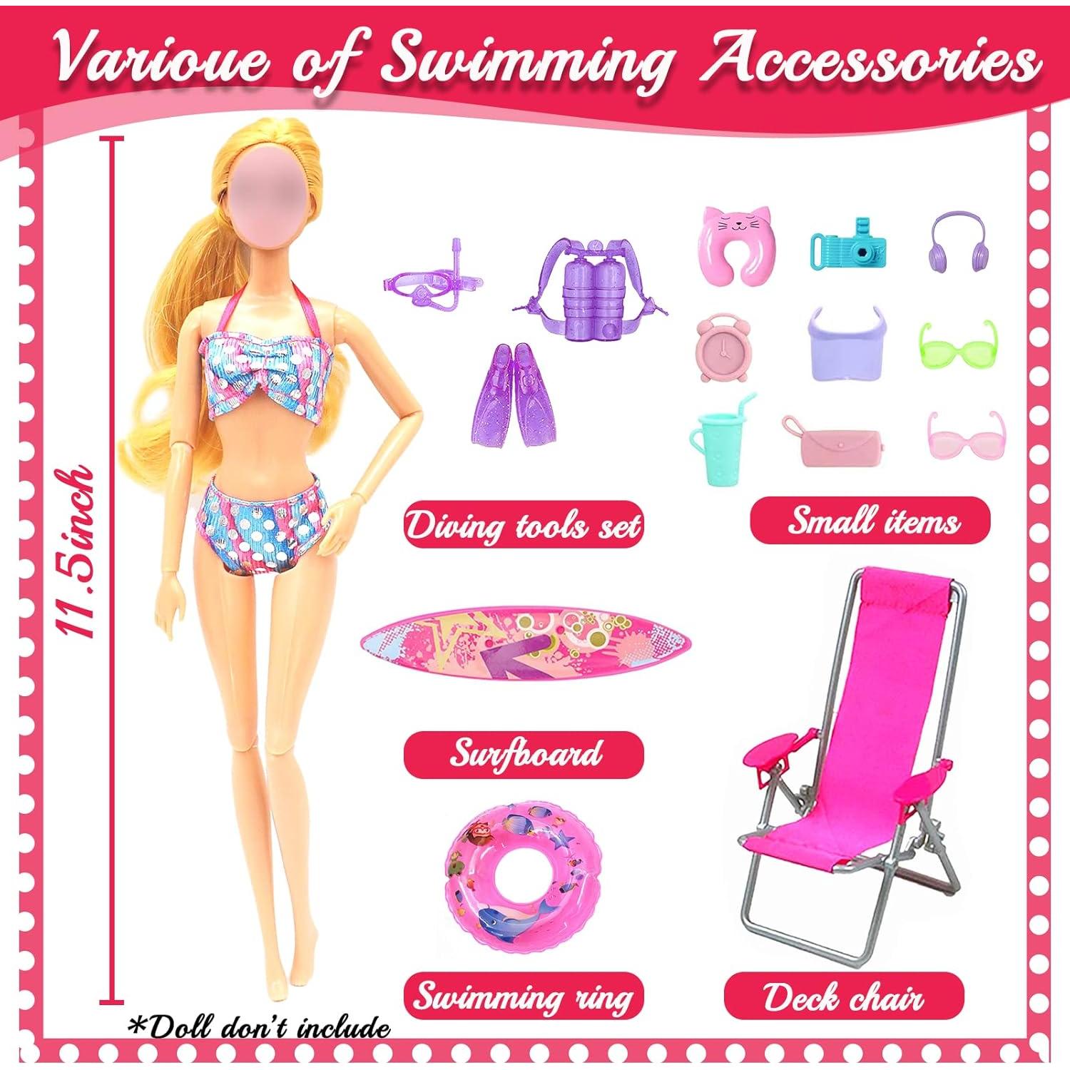 Conjunto de Ropa y Accesorios para Muñecas 40 Piezas Acehome