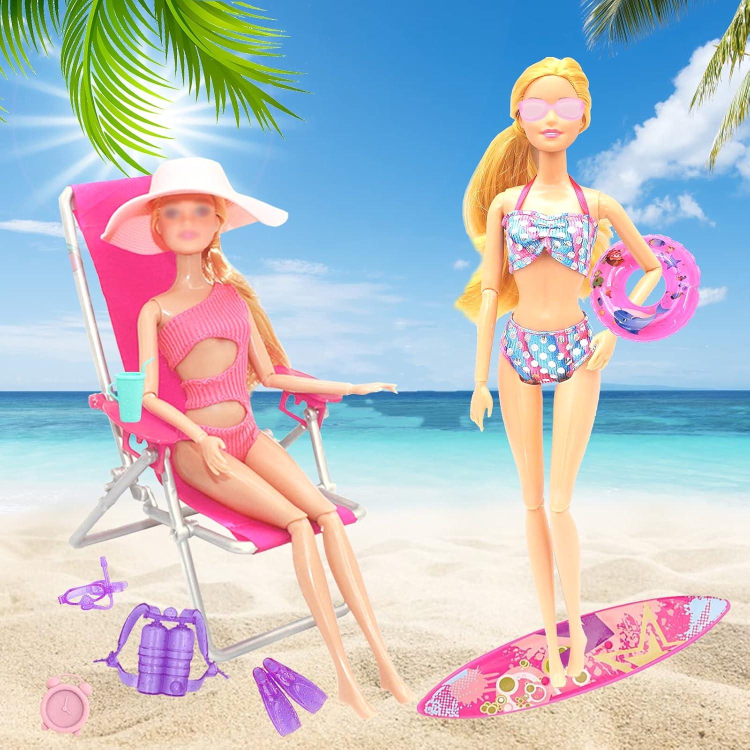 Conjunto de Ropa y Accesorios para Muñecas 40 Piezas Acehome