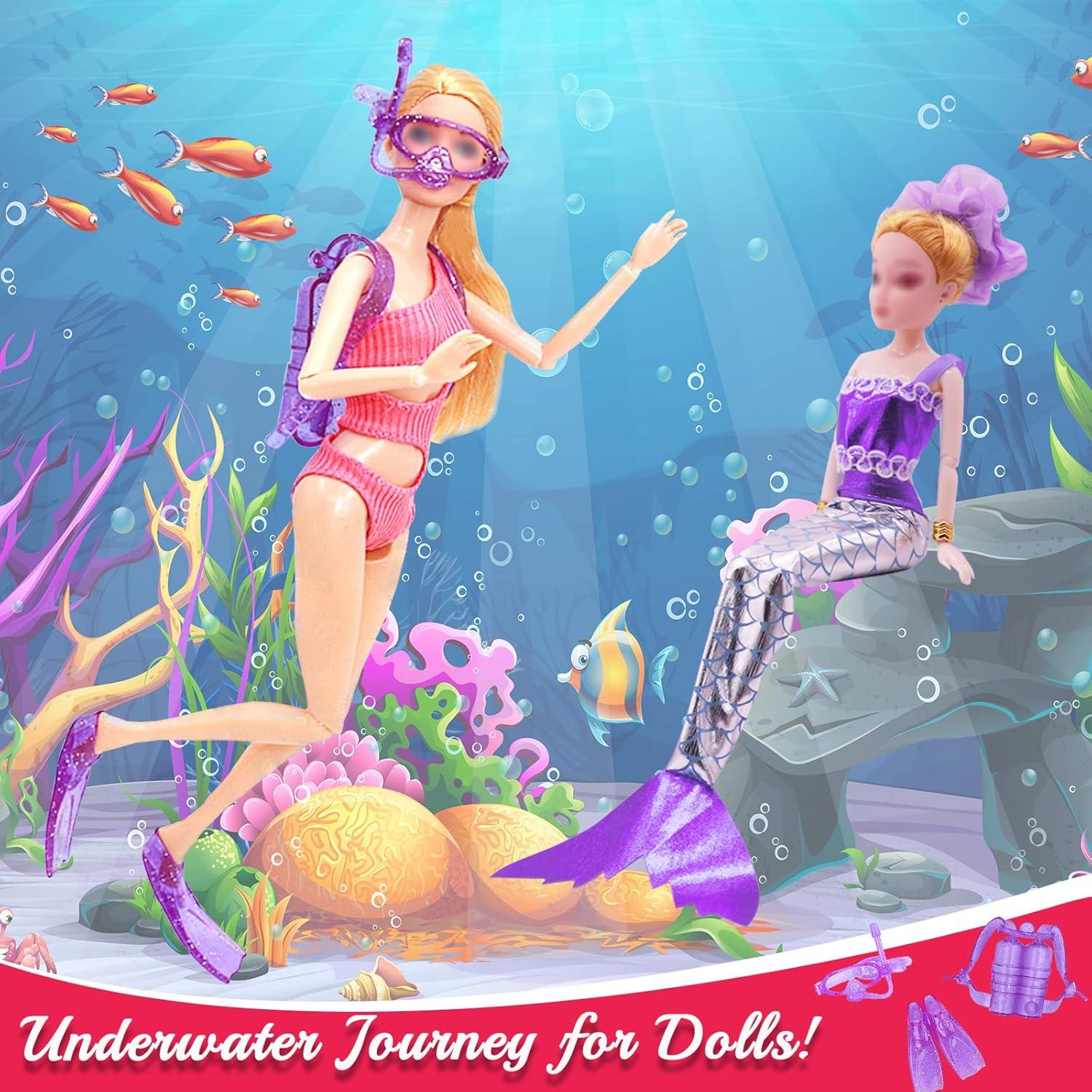 Conjunto de Ropa y Accesorios para Muñecas 40 Piezas Acehome