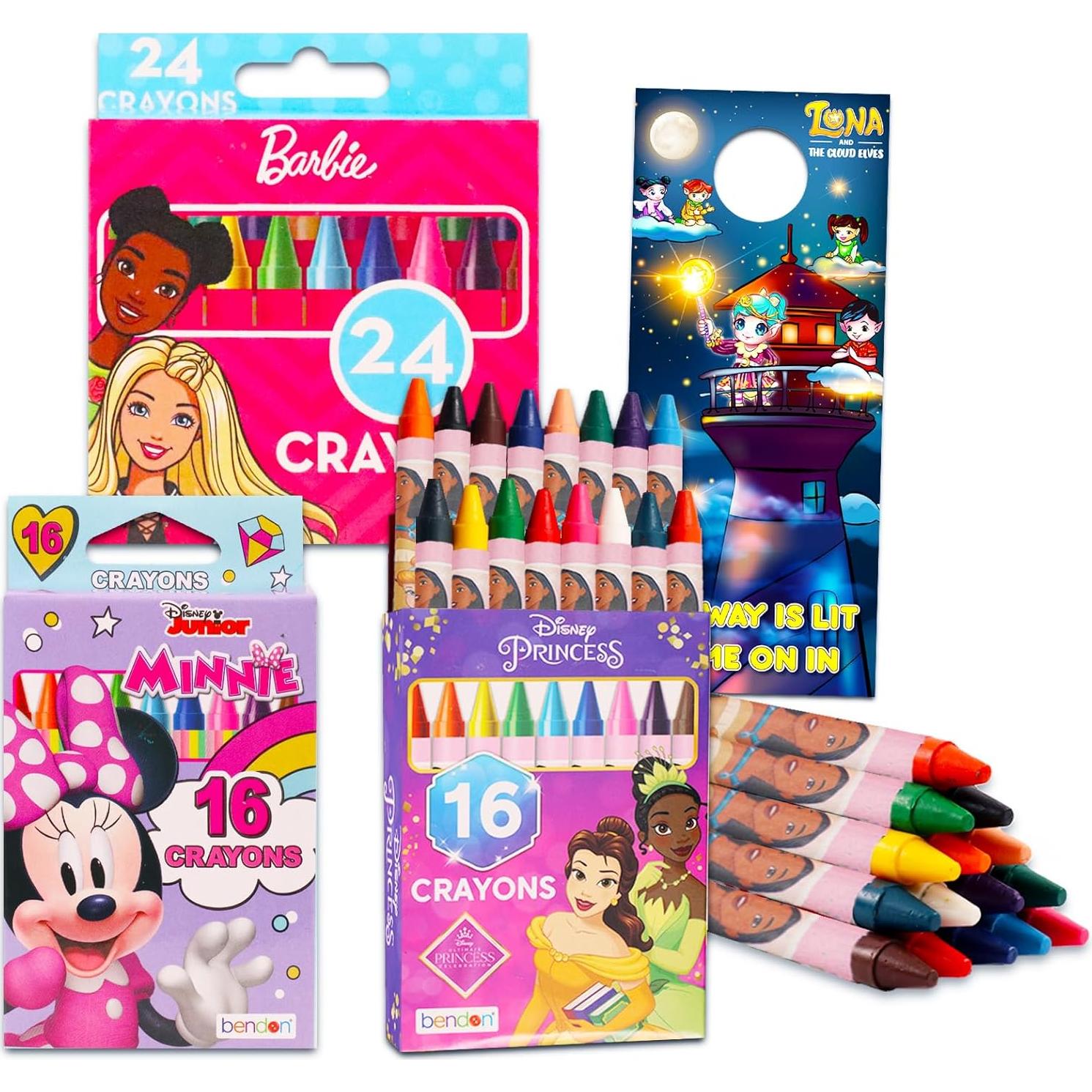 Cajas de Crayones Crenstone para Niñas 4-8 Años - 56 Piezas