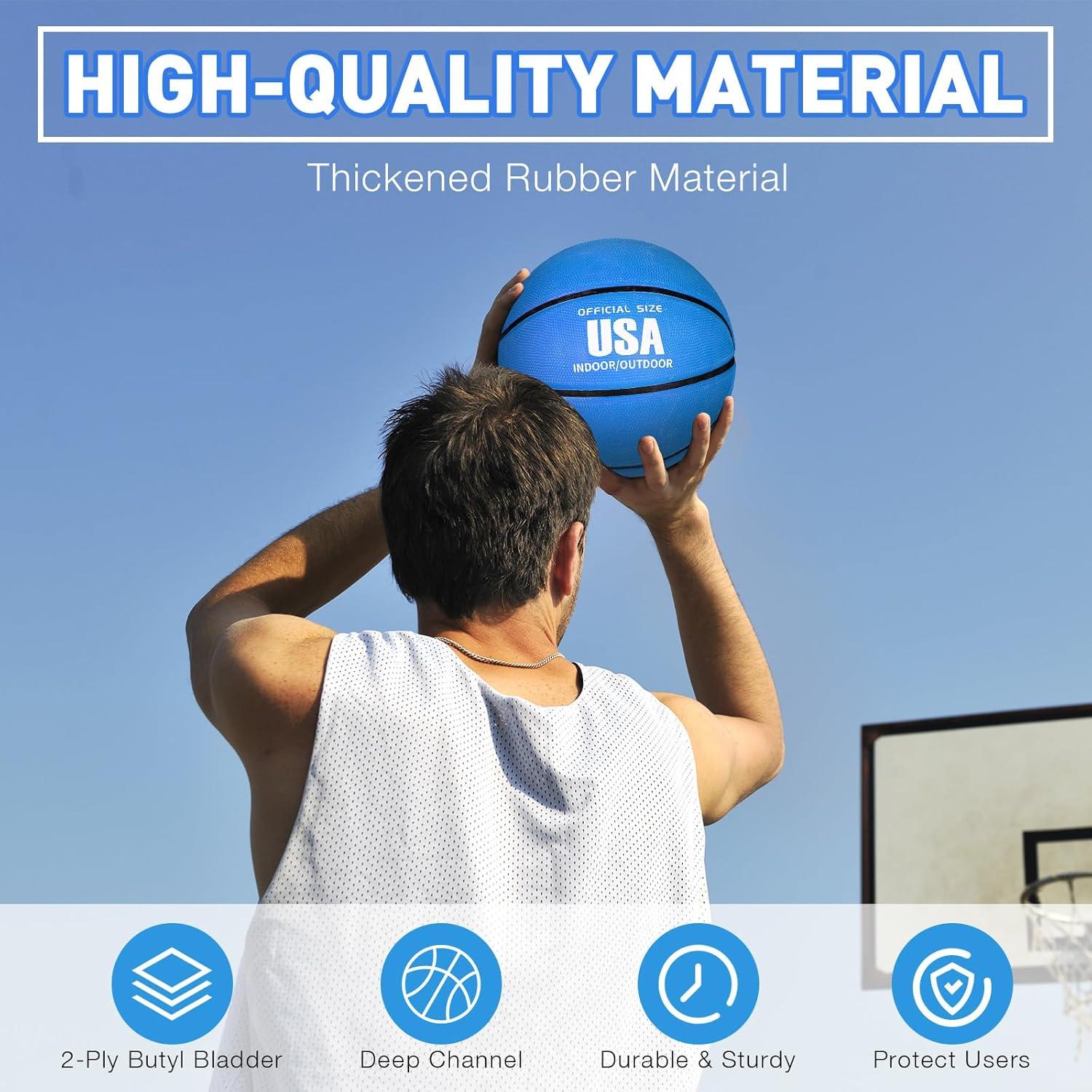 Balones de Baloncesto Libima 4 Pcs Tamaño 5 con Bomba