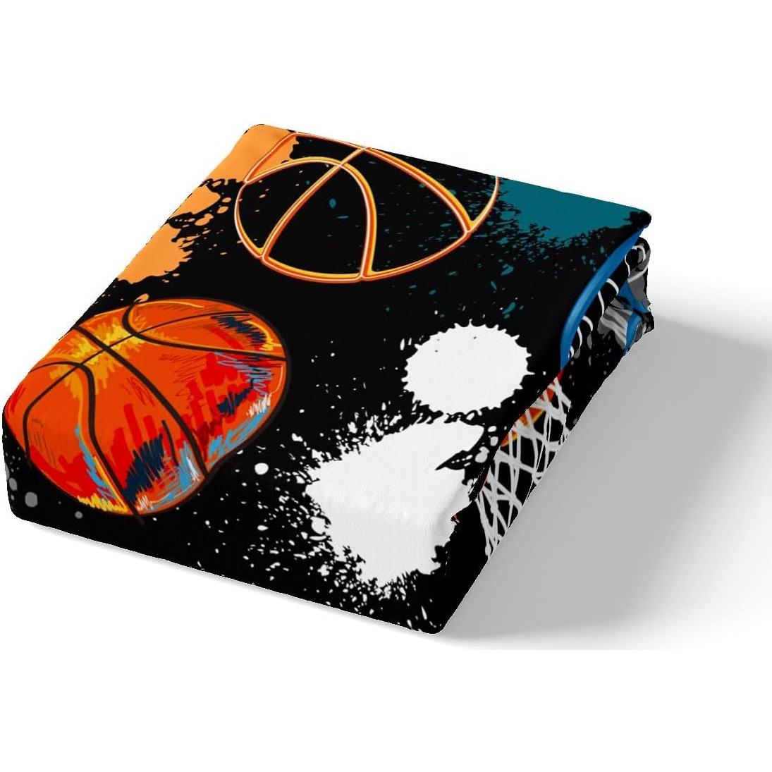 Castle Fairy Basketball Duvet Cover Set Queen Size Hip Hop Graffiti Tie Dye Bedding Set 3pcs for Kids Teens Boys Room Decor Ball Sports Gaming Comforter Cover Modern Fashion Quilt Cover,2 Pillowcases
