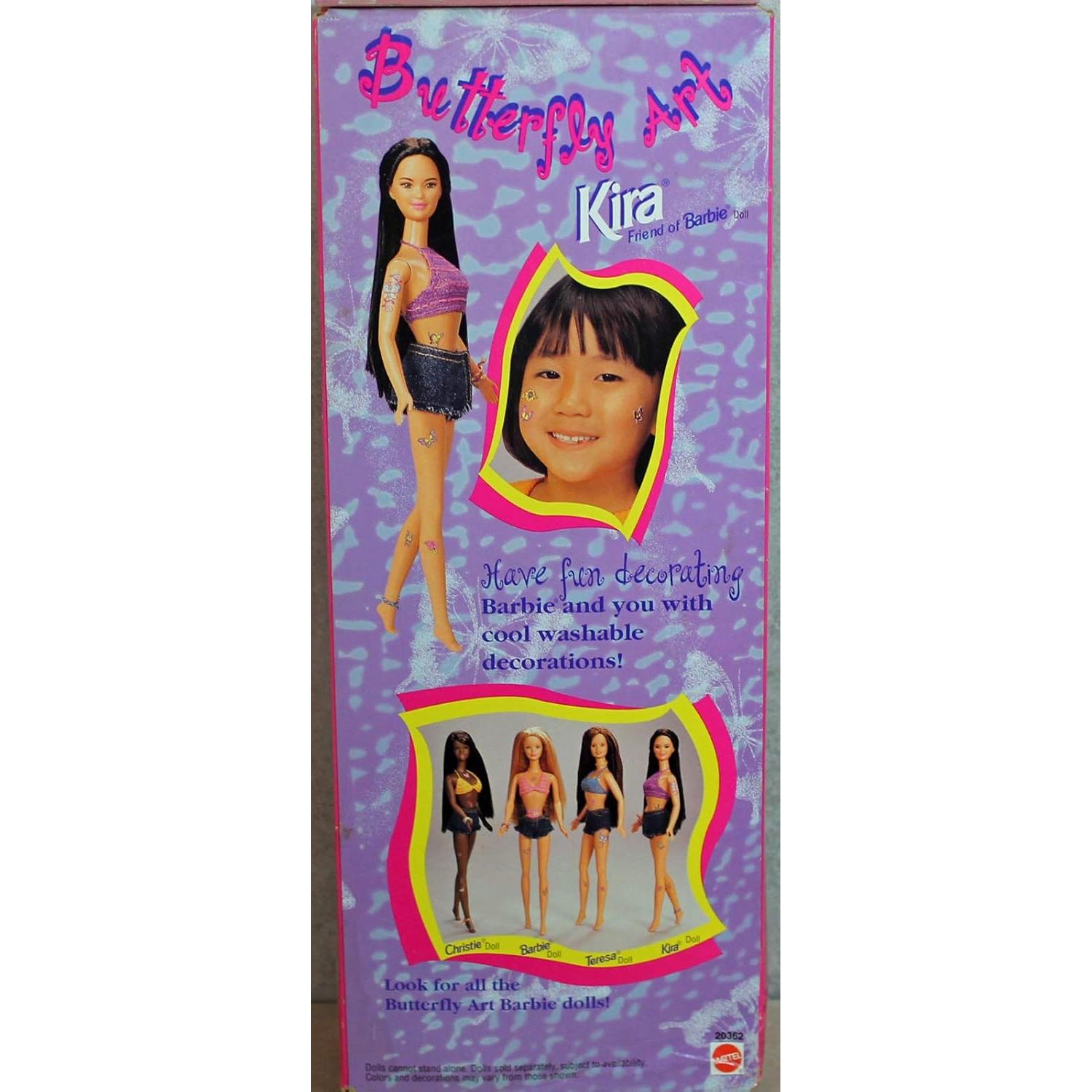 Muñeca Kira Barbie Arte de Mariposa 29 cm con Tatuajes