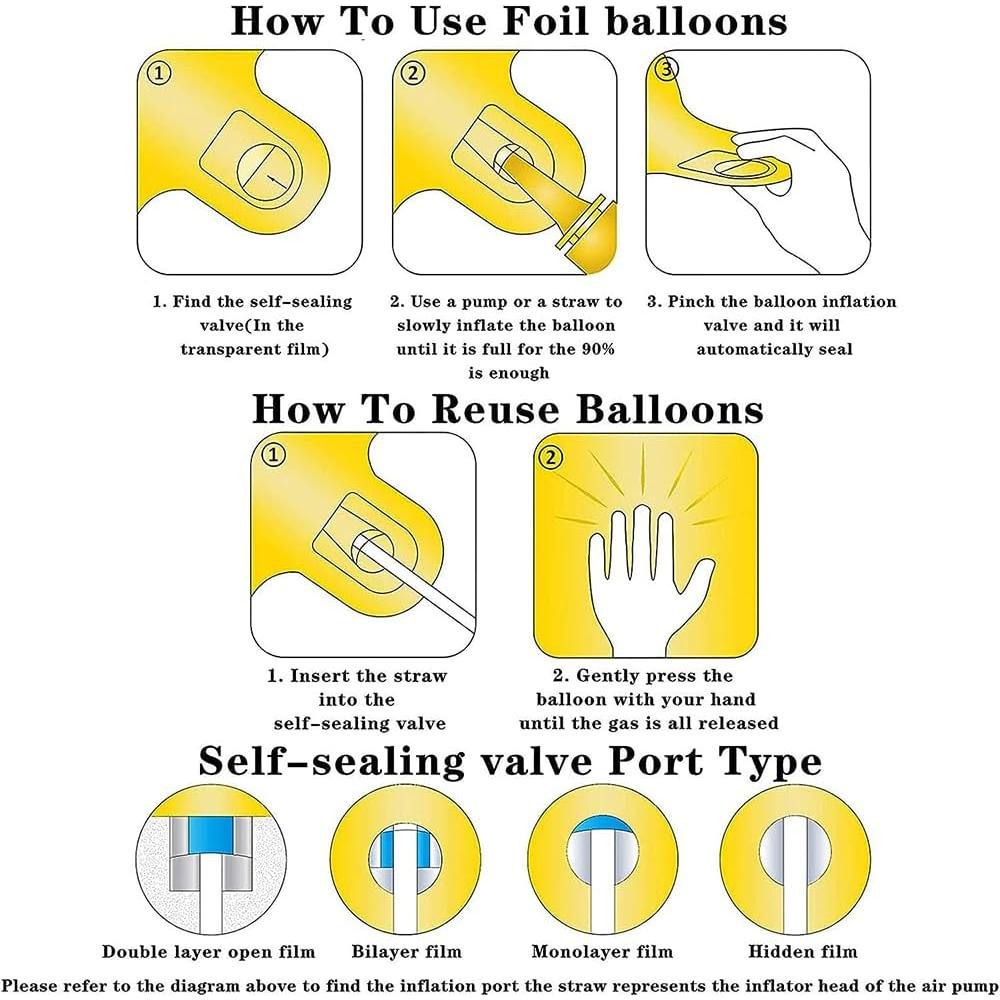 Set de 7 Globos de Fiesta Rosa Fucsia para Niña - MOHLX