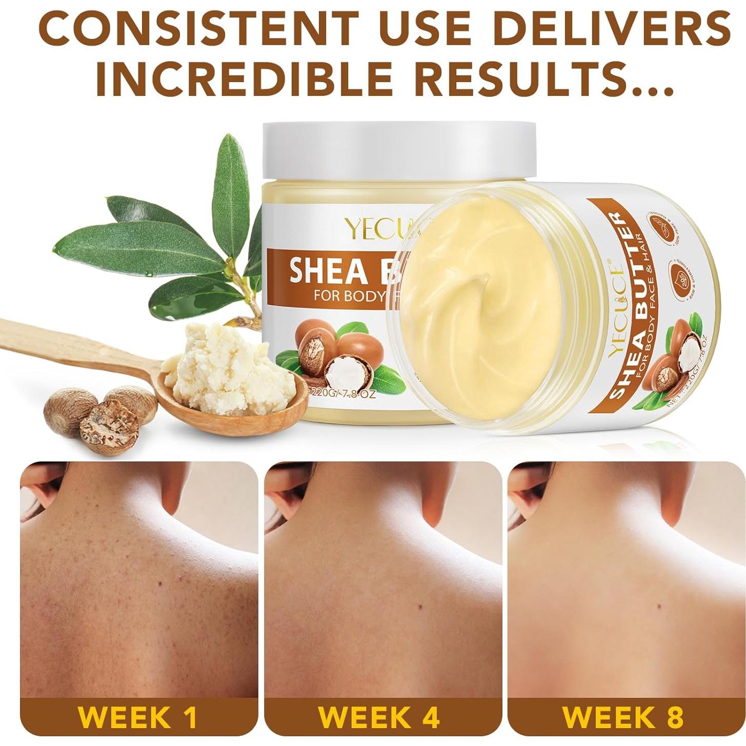 Manteca de Karité Cruda Orgánica Baisituo 220 g - Hidratación Piel y Cabello