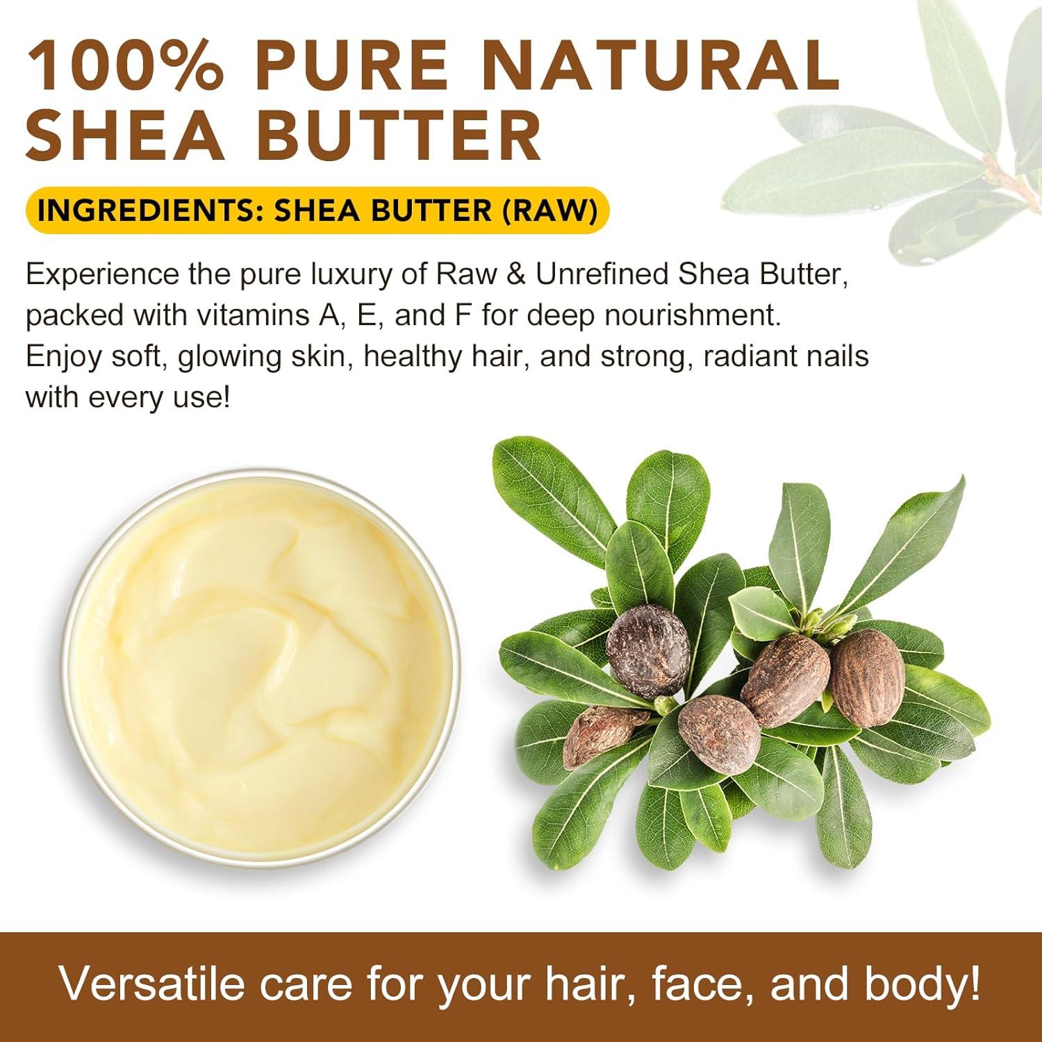 Manteca de Karité Cruda Orgánica Baisituo 220 g - Hidratación Piel y Cabello