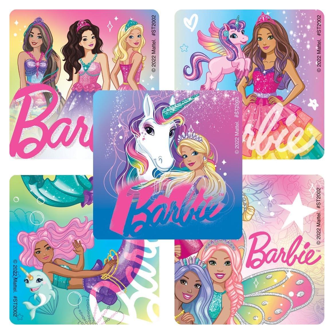 Calcomanías de Barbie Fantasía SmileMakers 100 piezas