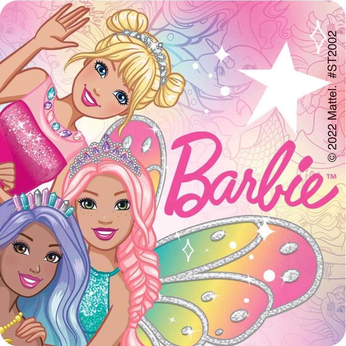 Calcomanías de Barbie Fantasía SmileMakers 100 piezas