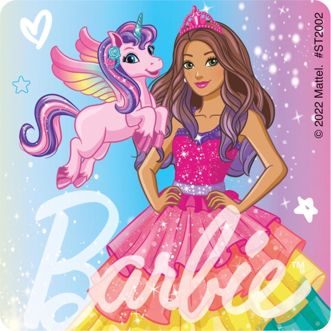Calcomanías de Barbie Fantasía SmileMakers 100 piezas
