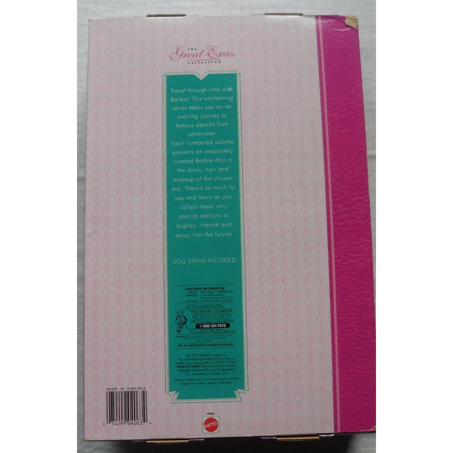 Muñeca Barbie Flapper 1920 Mattel 1993 Edición Coleccionista