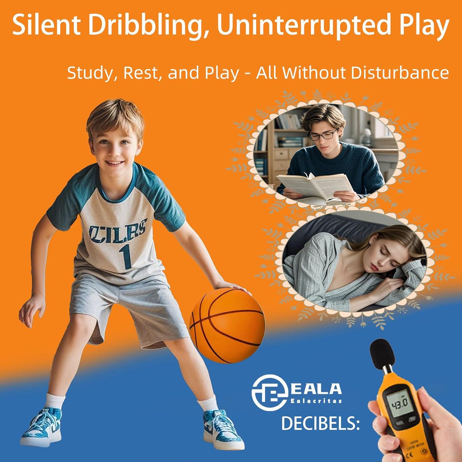 Balón de Baloncesto Silencioso Ealacritas No.5 Espuma 21 cm