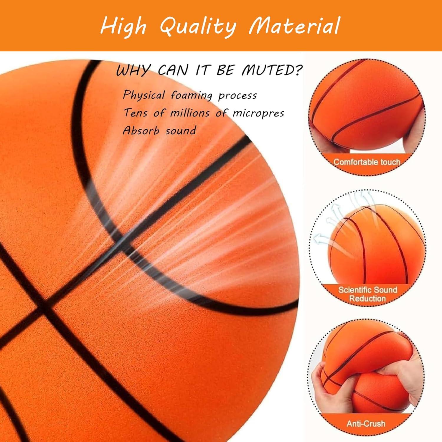 Balón de Baloncesto Silencioso Ealacritas No.5 Espuma 21 cm