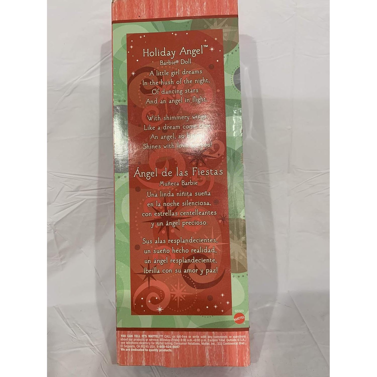 Muñeca Barbie Ángel de Vacaciones 2005 Mattel 33x11.7cm