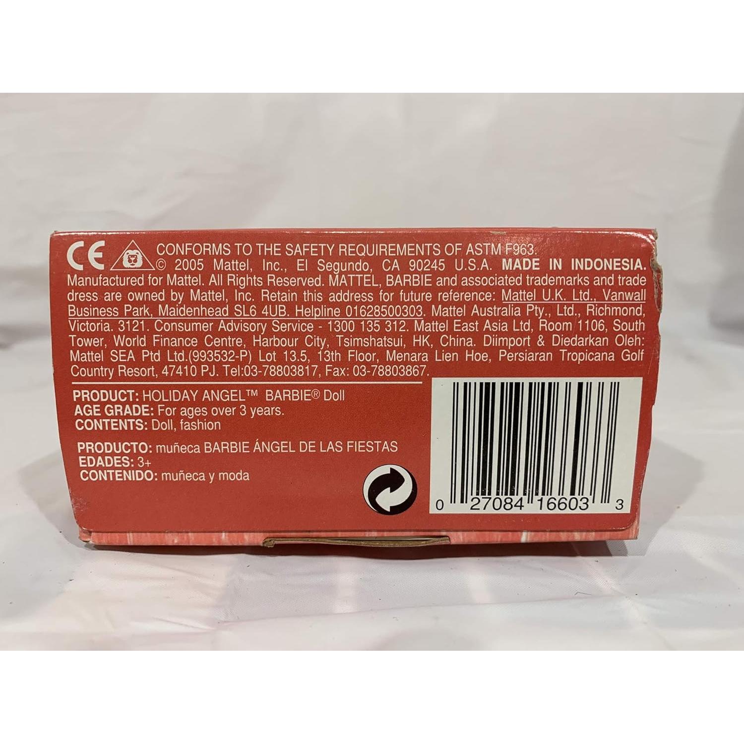 Muñeca Barbie Ángel de Vacaciones 2005 Mattel 33x11.7cm