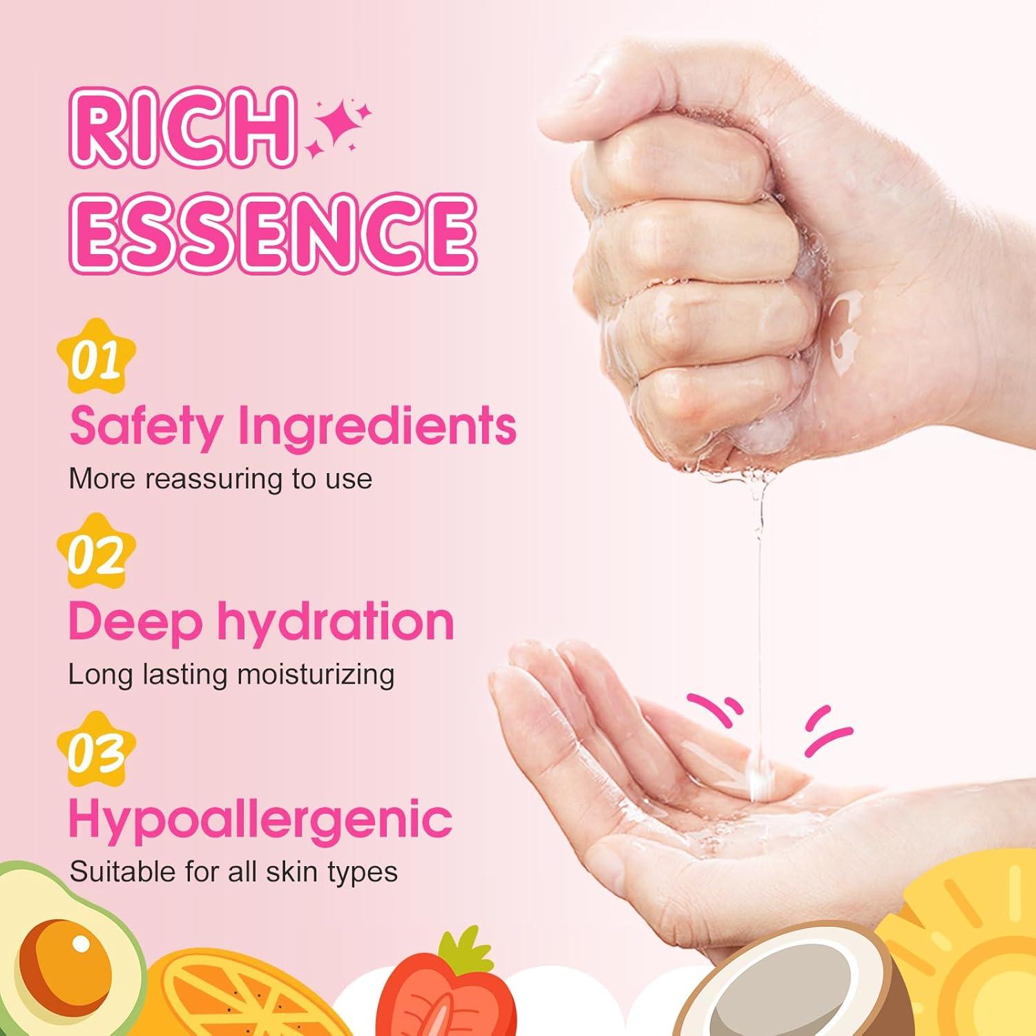 Paquete de 14 Mascarillas Faciales de Frutas para Niños