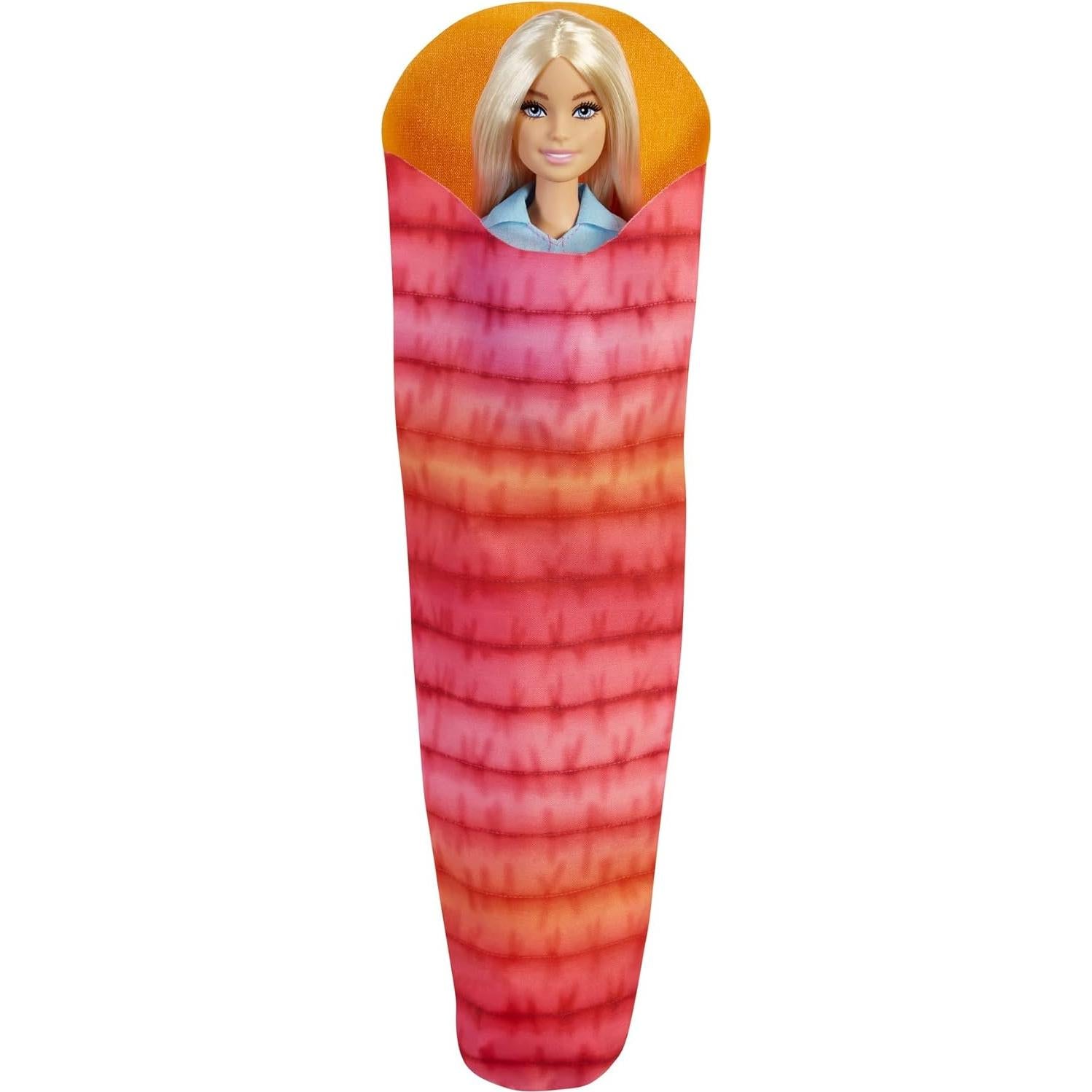 Muñeca Barbie Malibu Camping con Cachorro y Accesorios