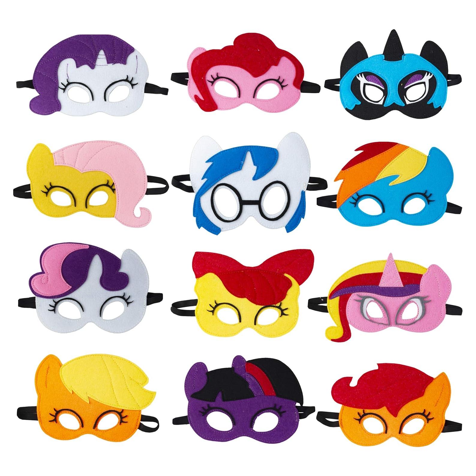 Mascarillas de Pony TEEHOME para Niñas - 12 Piezas Ajustables