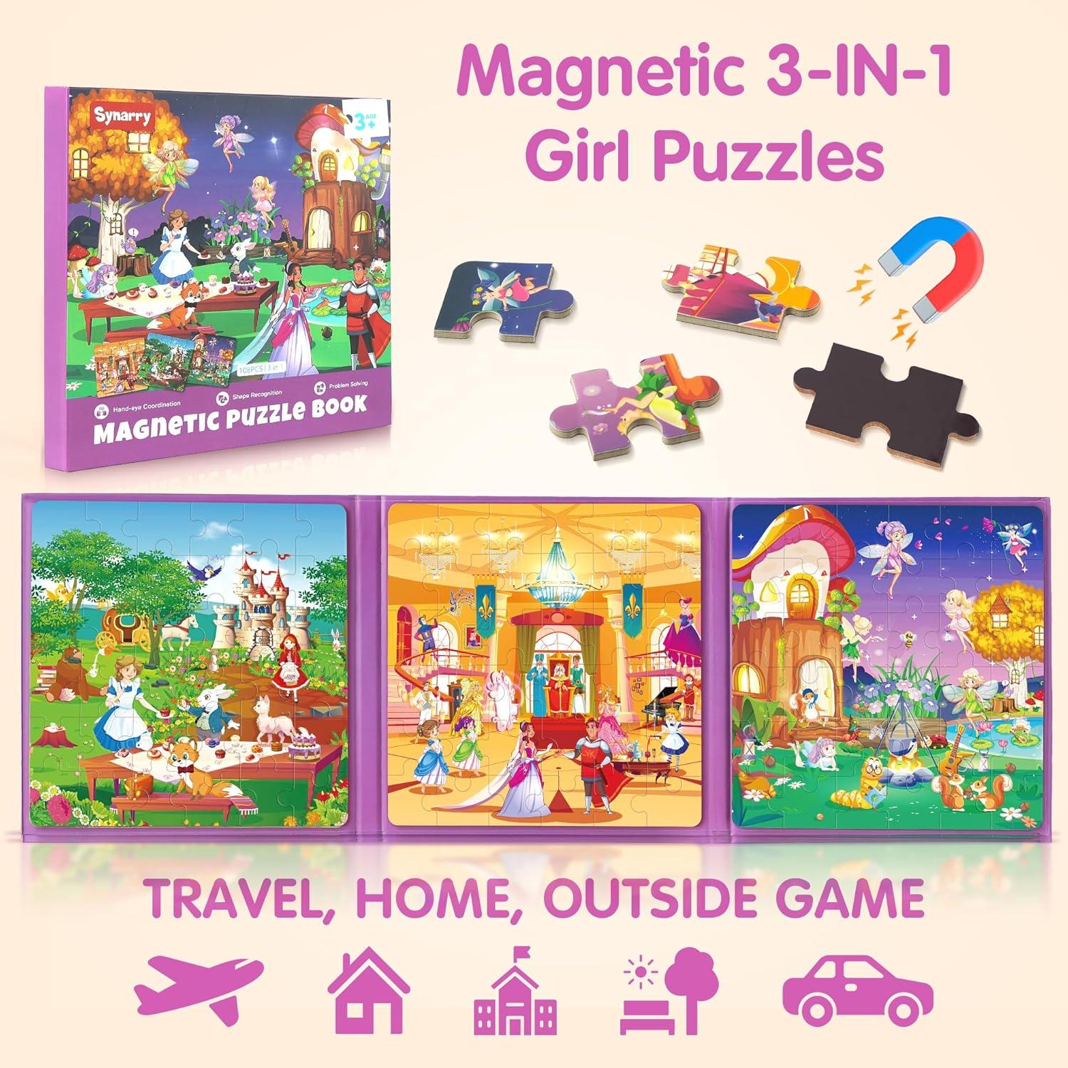 Puzzle Magnético Princesa Hada SYNARRY 36 Piezas 17.5cm
